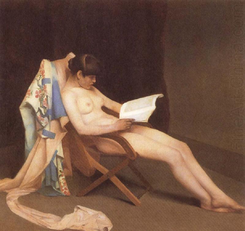 Theodore Roussel The Reading gril china oil painting image